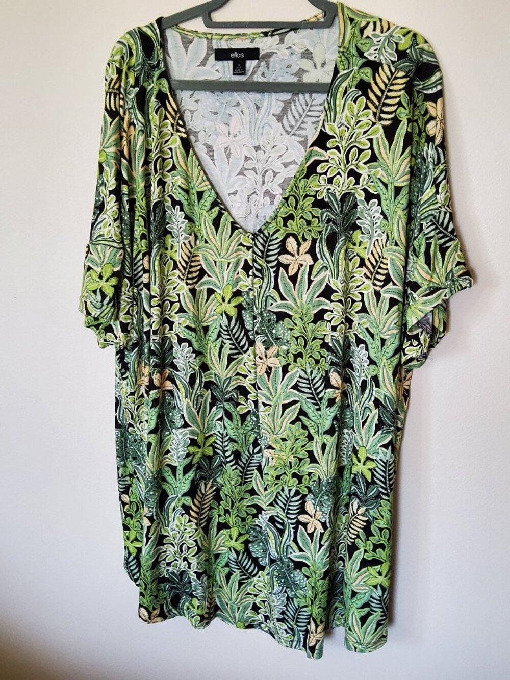 Ellos Stretch Jersey V-neck Tunic Plus size 3X